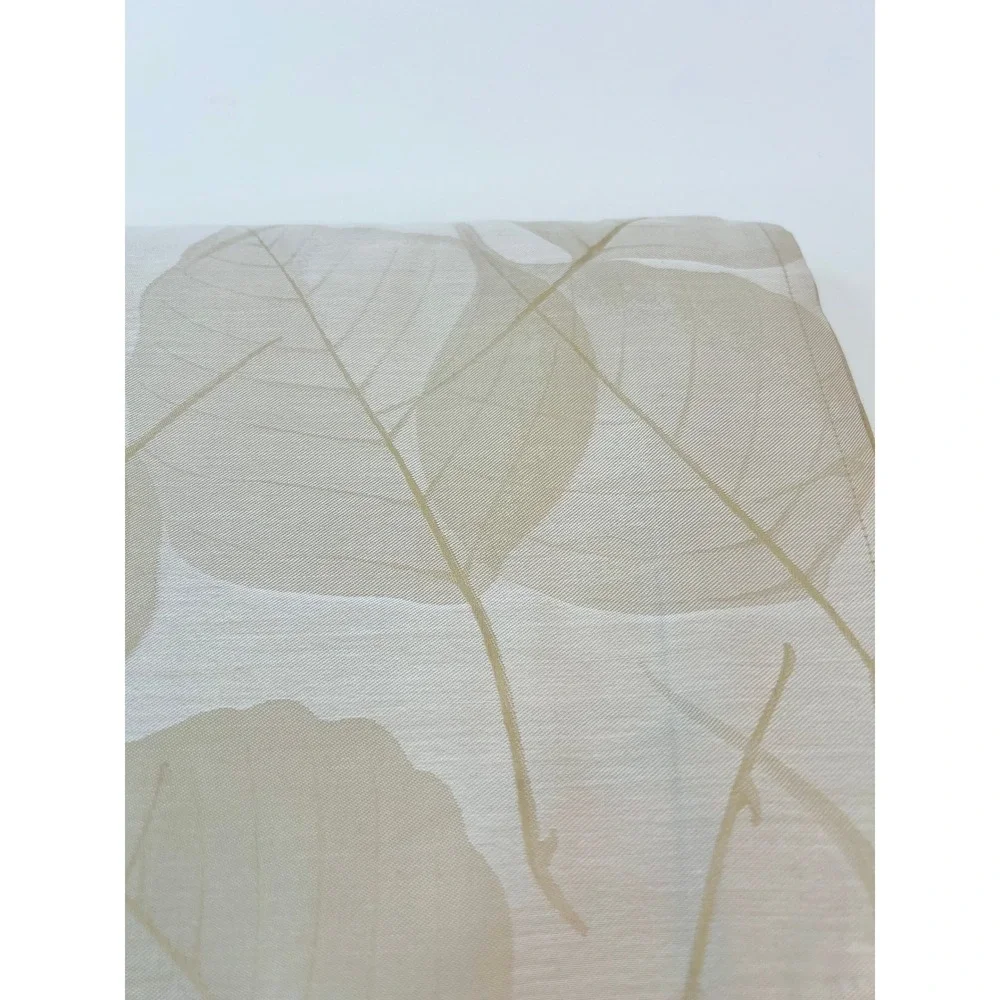 Letto Ontano Queen Duvet Cover Gold‎ 100% Cotton Made in Italy Leaf Print
